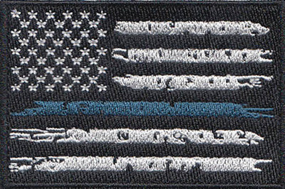 US Flag - Thin Blue Line Custom Patch